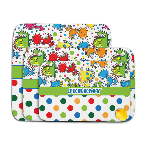 Dinosaur Print & Dots Memory Foam Bath Mat - MAIN PARENT