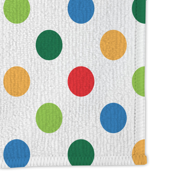 Dinosaur Print & Dots Microfiber Dish Rag - DETAIL