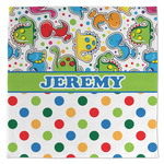 Dinosaur Print & Dots Microfiber Dish Towel (Personalized)