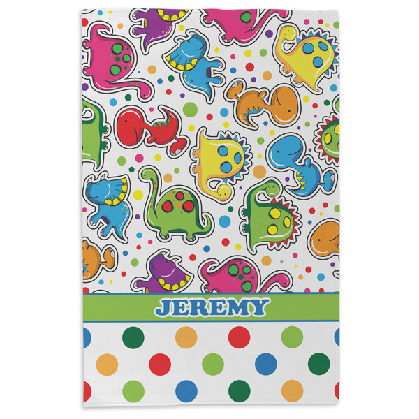 Dinosaur Print & Dots Microfiber Dish Towel - APPROVAL