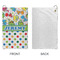 Dinosaur Print & Dots Microfiber Golf Towels - Small - APPROVAL