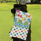 Dinosaur Print & Dots Microfiber Golf Towels - Small - LIFESTYLE