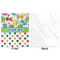 Dinosaur Print & Dots Minky Blanket - 50"x60" - Single Sided - Front & Back