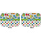 Dinosaur Print & Dots Octagon Placemat - Double Print Front and Back