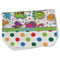 Dinosaur Print & Dots Burp Cloth - Fleece w/ Name or Text