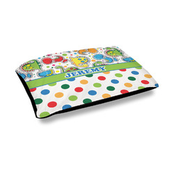 Dinosaur Print & Dots Outdoor Dog Bed - Medium (Personalized)