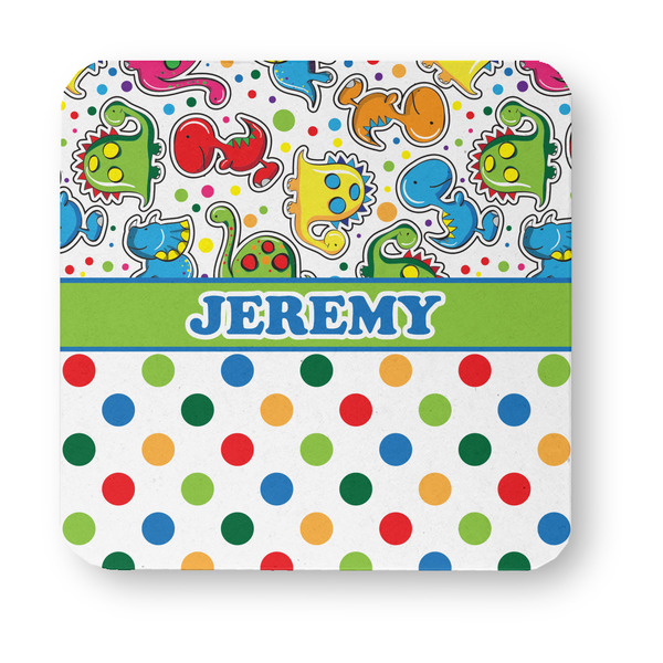 Dinosaur Print & Dots Paper Coasters - Approval