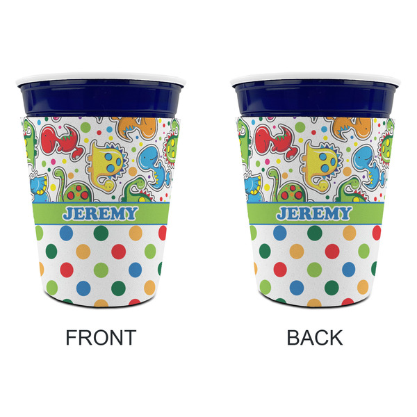 Dinosaur Print & Dots Party Cup Sleeves - without bottom - Approval