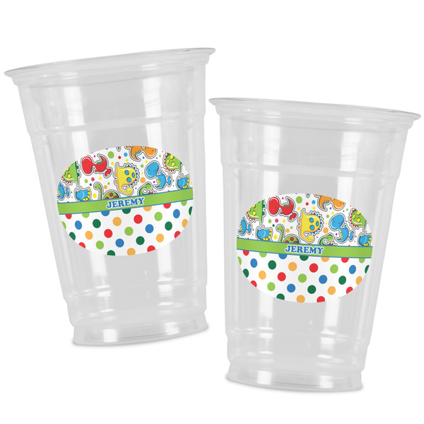 Dinosaur Print & Dots Party Cups - 16oz - Alt View