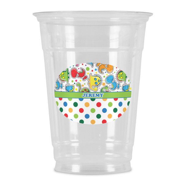 Custom Dinosaur Print & Dots Party Cups - 16oz (Personalized)