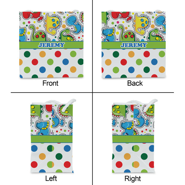 Dinosaur Print & Dots Party Favor Gift Bag - Gloss - Approval