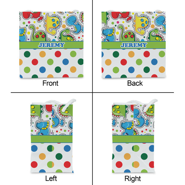Dinosaur Print & Dots Party Favor Gift Bag - Matte - Approval