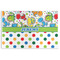 Dinosaur Print & Dots Disposable Paper Placemats (Personalized)