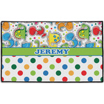 Dinosaur Print & Dots Door Mat - 60"x36" (Personalized)