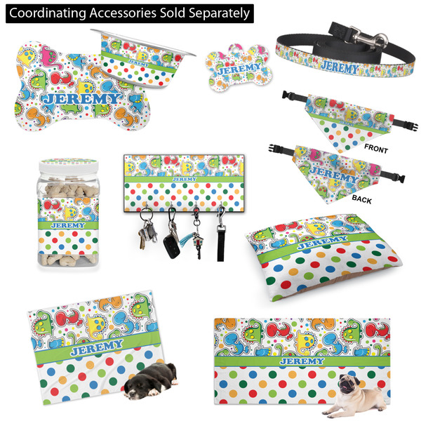 Dinosaur Print & Dots Customized Pet Accessories