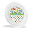 Dinosaur Print & Dots Plastic Party Dinner Plates - 10" (Personalized)