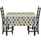 Dinosaur Print & Dots Rectangular Tablecloths - Side View