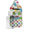 Dinosaur Print & Dots Hand Sanitizer & Keychain Holder - Large (Personalized)
