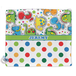 Dinosaur Print & Dots Security Blanket - Single Sided (Personalized)