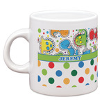 Dinosaur Print & Dots Espresso Cup (Personalized)
