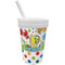 Dinosaur Print & Dots Sippy Cup with Straw (Personalized)