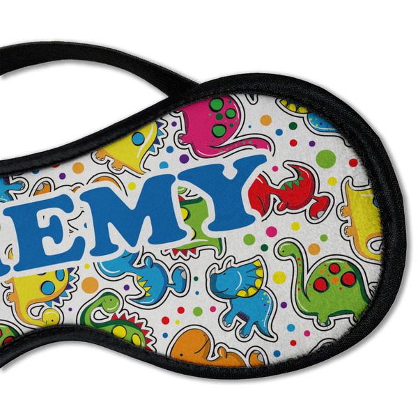 Dinosaur Print & Dots Sleeping Eye Mask - DETAIL Large