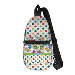 Dinosaur Print & Dots Sling Bag (Personalized)