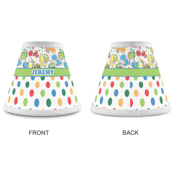 Dinosaur Print & Dots Small Chandelier Lamp - Approval