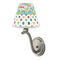 Dinosaur Print & Dots Small Chandelier Lamp - LIFESTYLE (on wall lamp)