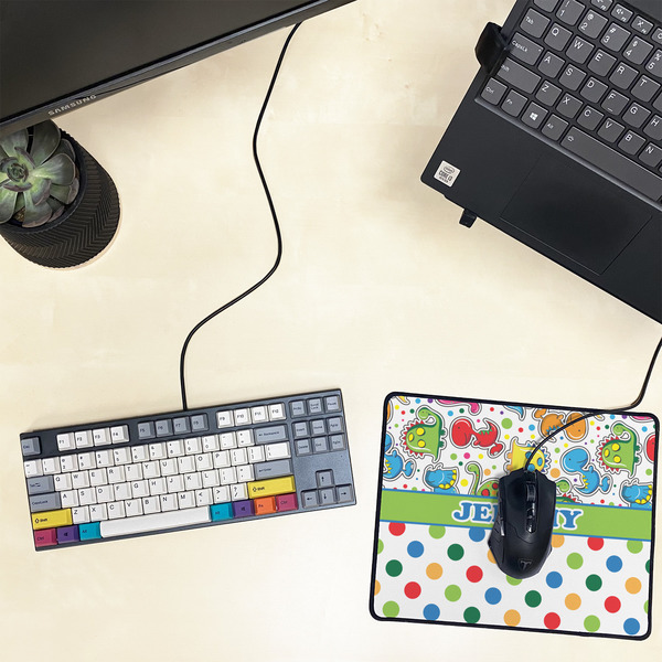 Dinosaur Print & Dots Small Gaming Mats - LIFESTYLE