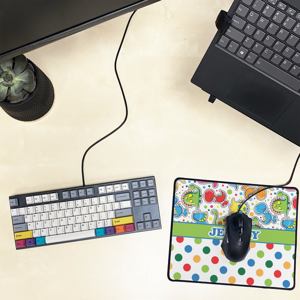 Dinosaur Print & Dots Small Gaming Mats - LIFESTYLE