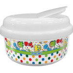 Dinosaur Print & Dots Snack Container (Personalized)