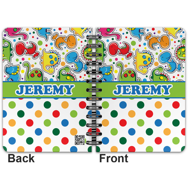 Dinosaur Print & Dots Spiral Journal 5 x 7 - Apvl