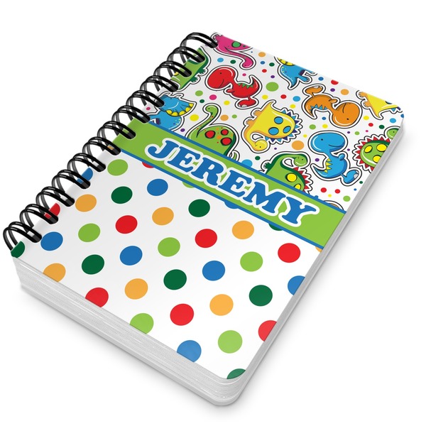 Dinosaur Print & Dots Spiral Journal 5 x 7 - Main