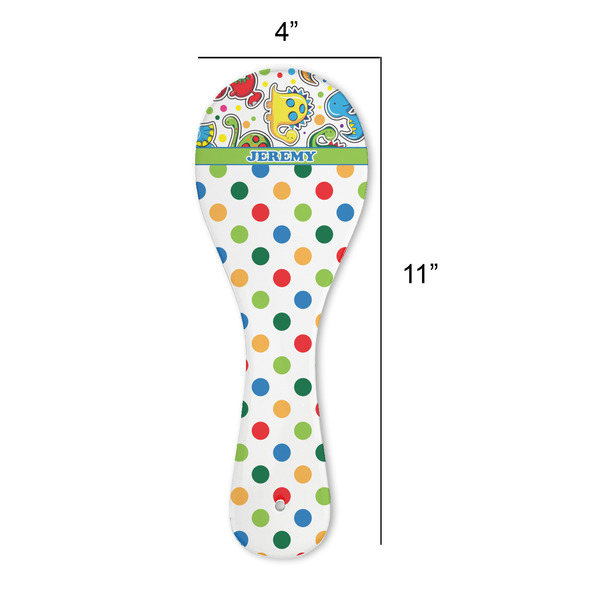 Dinosaur Print & Dots Spoon Rest Trivet - APPROVAL