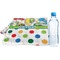Dinosaur Print & Dots Sports Towel Folded with Water Bottle