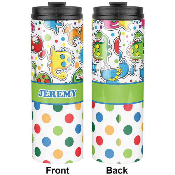 Dinosaur Print & Dots Stainless Steel Tumbler - Apvl