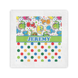 Dinosaur Print & Dots Standard Cocktail Napkins (Personalized)