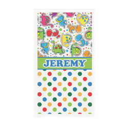 Dinosaur Print & Dots Guest Towels - Full Color - Standard (Personalized)