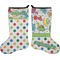 Dinosaur Print & Dots Stocking - Double-Sided - Approval