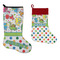 Dinosaur Print & Dots Stockings - Side by Side compare