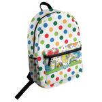 Dinosaur Print & Dots Student Backpack (Personalized)