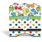 Dinosaur Print & Dots Stylized Tablet Stand - Front without iPad