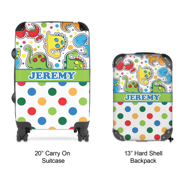 Dinosaur Print & Dots Suitcase Set 4 - APPROVAL