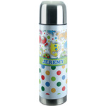 Dinosaur Print & Dots Stainless Steel Thermos (Personalized)