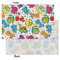 Dinosaur Print & Dots Tissue Paper - Heavyweight - Small - Front & Back