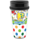 Dinosaur Print & Dots Acrylic Travel Mug without Handle (Personalized)