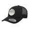 Dinosaur Print & Dots Trucker Hat - Black (Personalized)