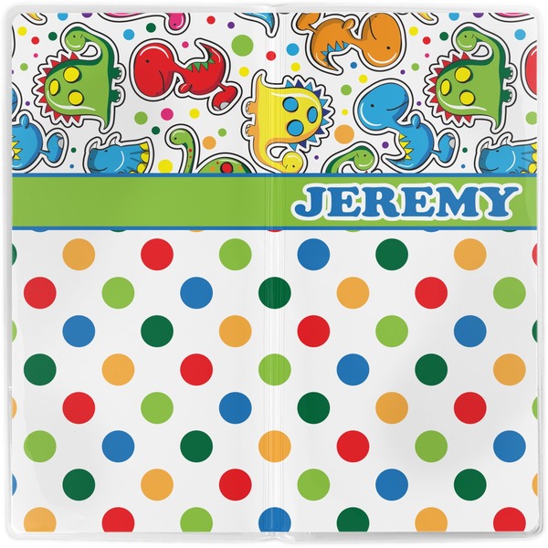 Dinosaur Print & Dots Vinyl Document Wallet - Apvl