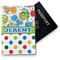 Dinosaur Print & Dots Vinyl Passport Holder (Personalized)